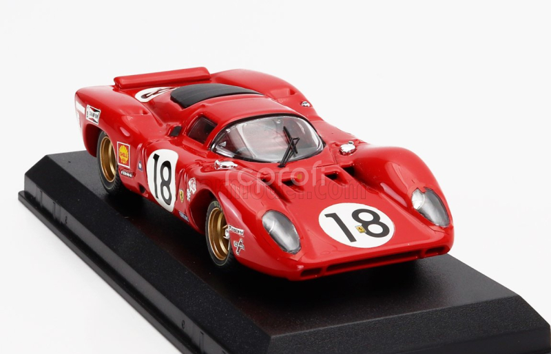 Best-model Ferrari 312p 3.0l V12 Coupe Team Sefac N 18 24h Le Mans 1969 Pedro Rodriguez – David Piper 1:43 Red