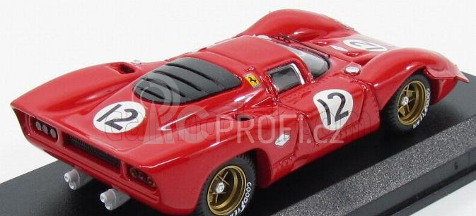 Best-model Ferrari 312p Coupe N 12 Bridgehampton 1969 P.rodriguez 1:43 Red
