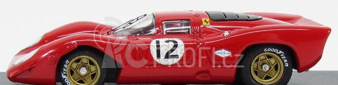 Best-model Ferrari 312p Coupe N 12 Bridgehampton 1969 P.rodriguez 1:43 Red