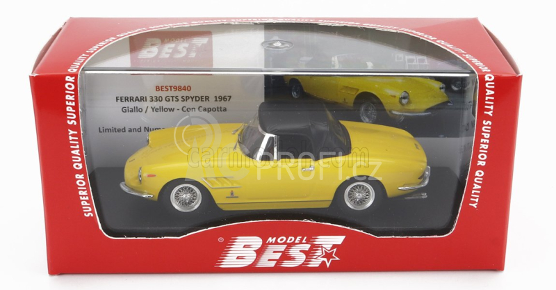 Best-model Ferrari 330 Gts Spider 1967 1:43 Žlutá