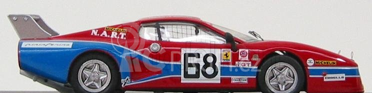 Best-model Ferrari 512 Bb Lm Nart N 68 Daytona 1979 Tullius - Bedars 1:43 Červená Modrá