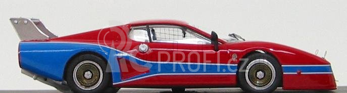 Best-model Ferrari 512 Bb Shilhouette Prova 1978 1:43 Červená Modrá