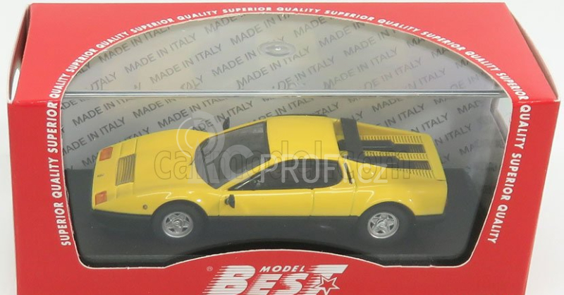 Best-model Ferrari 512bb 1976 1:43 Žlutá Černá
