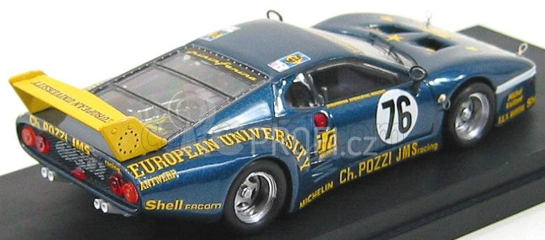 Best-model Ferrari 512bb Lm Team Charles Pozzi Jms Racing N 76 1:43, modrá