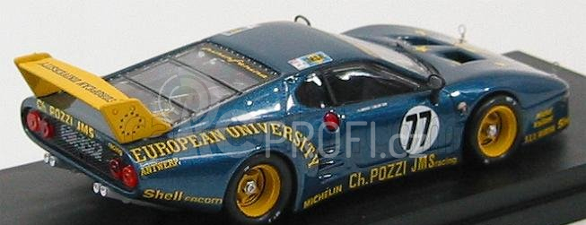 Best-model Ferrari 512bb Lm Team Charles Pozzi Jms Racing N 77 1:43, modrá