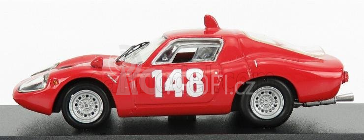 Best-model Fiat 1300ot Abarth N 148 Swiss Mountain Gp 1967 Tonie Hezemans 1:43 Red