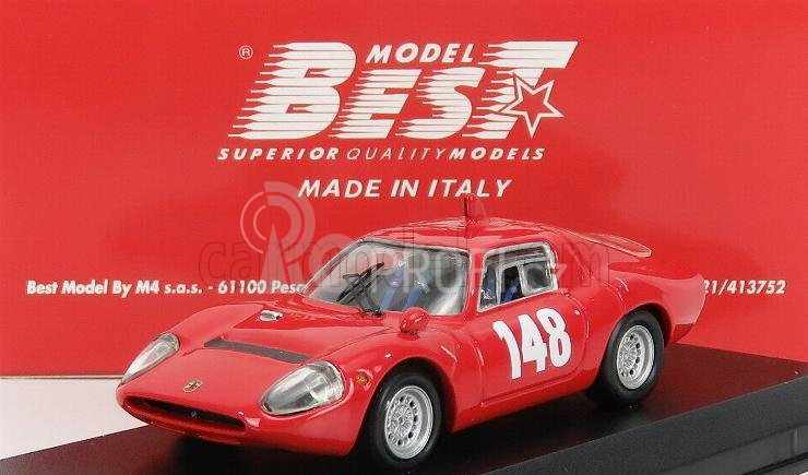 Best-model Fiat 1300ot Abarth N 148 Swiss Mountain Gp 1967 Tonie Hezemans 1:43 Red