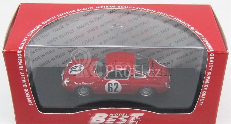 Best-model Fiat 750 Abarth N 62 12h Sebring 1959 Cussini - Cattini 1:43 Red