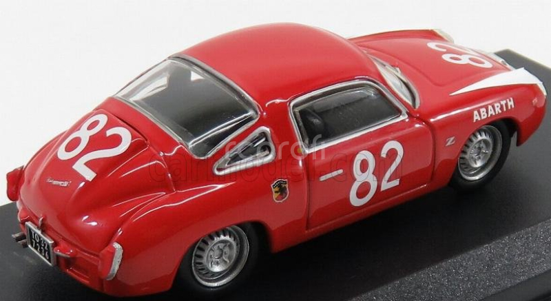 Best-model Fiat 850 Abarth Zagato N 82 Winner 500km Nurburgring 1960 Castellina - Vinatier 1:43 Červená Bílá