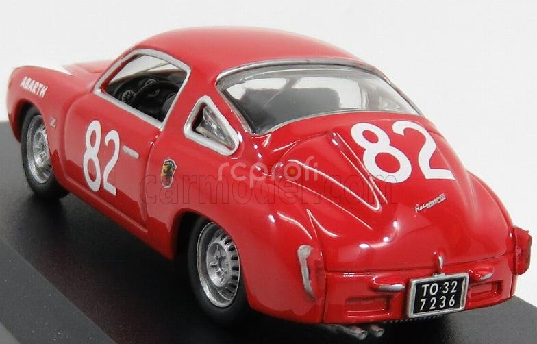 Best-model Fiat 850 Abarth Zagato N 82 Winner 500km Nurburgring 1960 Castellina - Vinatier 1:43 Červená Bílá