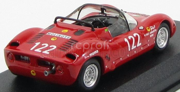 Best-model Fiat Abarth 1000 Spider N 122 Targa Florio 1969 Calascibetta - Ferlito 1:43 Red