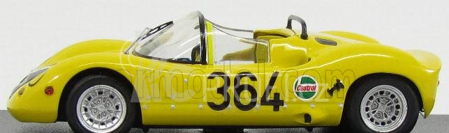 Best-model Fiat Abarth 1000sp Spider N 364 Rovereto-asiago 1971 M.baldo 1:43 Žlutá