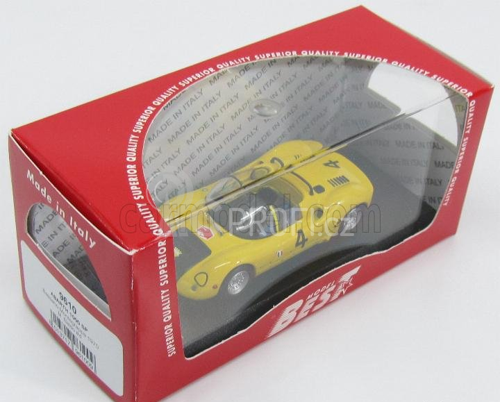 Best-model Fiat Abarth 1000sp Spider N 4 Bassano-montegrappa 1970 M.baldo 1:43 Žlutá Černá