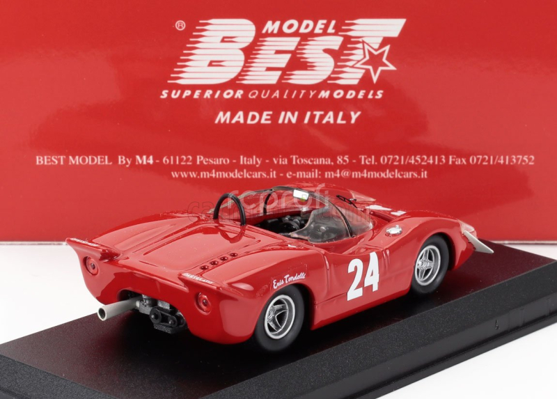 Best-model Fiat Abarth 2000s N 24 Paul Ricards 1968 Eris Tondelli 1:43 Red