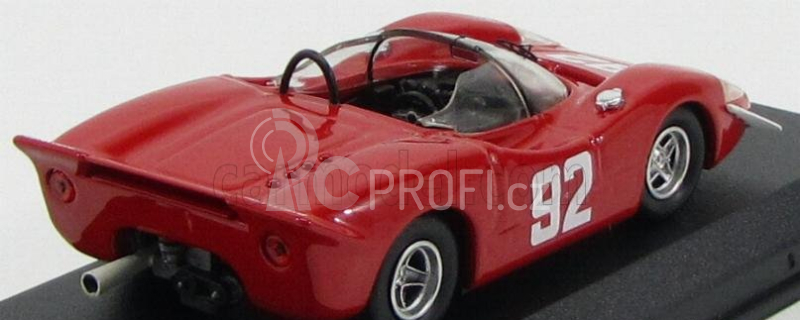 Best-model Fiat Abarth 2000s N 92 Winner Campionato Europeo Montagna 1969 A.merzario 1:43 Red