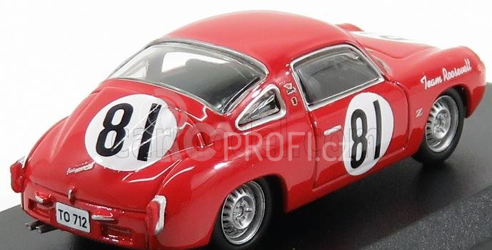 Best-model Fiat Abarth 750 N 81 Record Monza Scca National Cumberland 1959 Duncan 1:43 Red