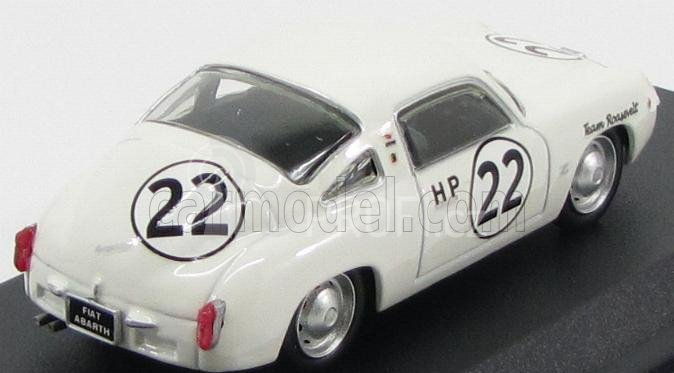 Best-model Fiat Abarth 750 Zagato Coupe N 22 Sebring 1960 Richards - Callanan 1:43 Bílá
