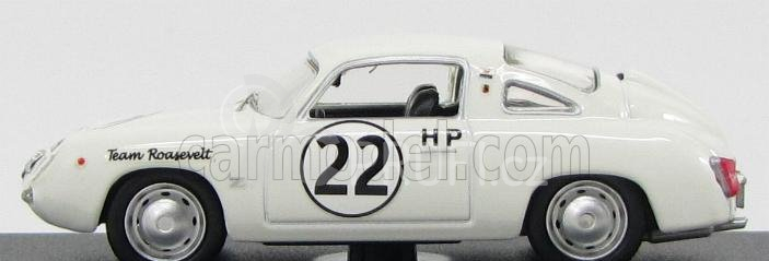 Best-model Fiat Abarth 750 Zagato Coupe N 22 Sebring 1960 Richards - Callanan 1:43 Bílá