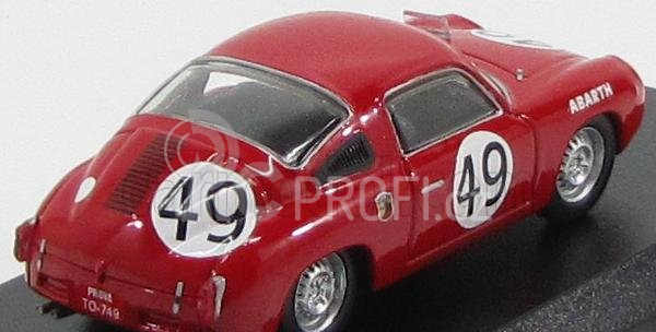 Best-model Fiat Abarth 850s Coupe Team Abarth Cie N 49 24h Le Mans 1960 Spychier - Feret 1:43 Red