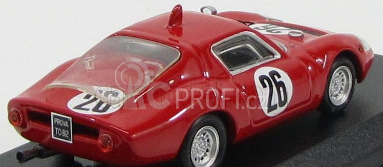 Best-model Fiat Abarth Ot 1300 N 26 Trento-bondone 1968 A.krohe 1:43 Red