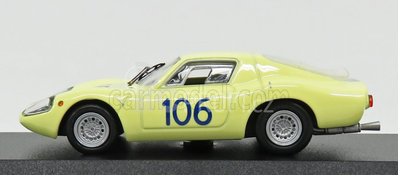 Best-model Fiat Abarth Ot1300 N 106 Targa Florio 1968 Virgilio - Panepinto 1:43 Žlutá