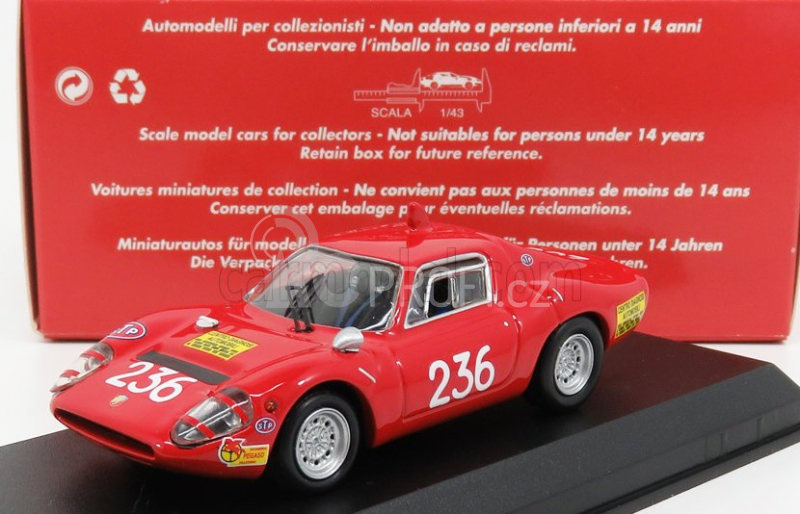 Best-model Fiat Abarth Ot1300 N 236 Winner Class Targa Florio 1970 Garufi 1:43 Red