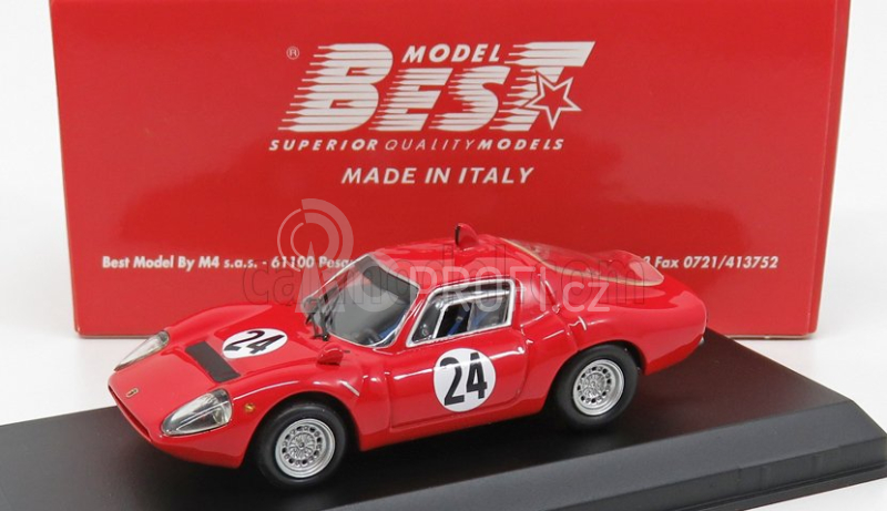 Best-model Fiat Abarth Ot1300 N 24 Winner Trento-bondone 1968 Karl Federhofer 1:43 Red