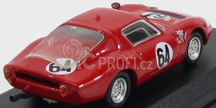 Best-model Fiat Abarth Ot1300 Team Ecurie Du Maine N 64 24h Le Mans 1967 Martin - Mesange 1:43 Red