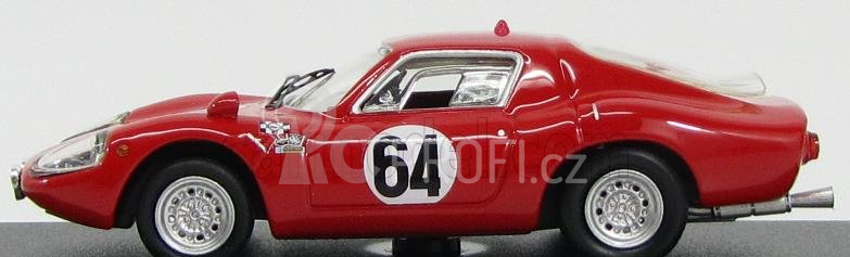 Best-model Fiat Abarth Ot1300 Team Ecurie Du Maine N 64 24h Le Mans 1967 Martin - Mesange 1:43 Red