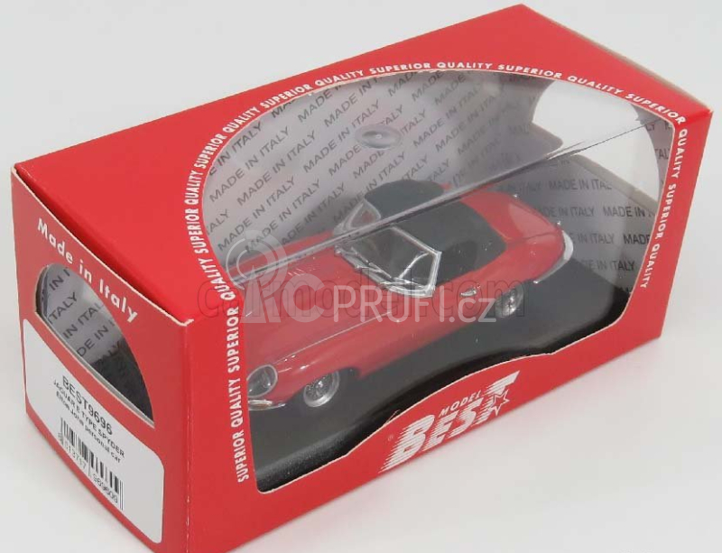 Best-model Jaguar E-type 3.8 Spider Cabriolet I-series 1961 - Personal Car Elton John 1:43 Red