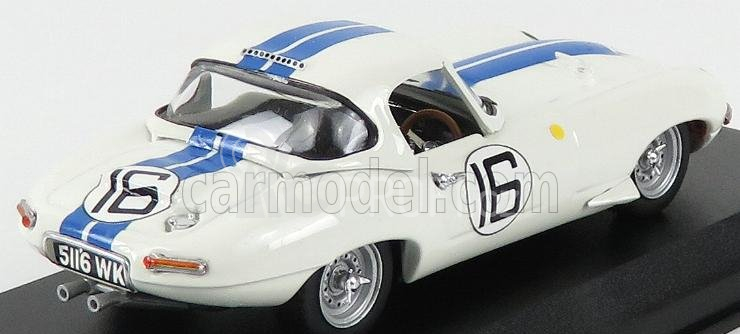 Best-model Jaguar E-type 3.8l Team Briggs Cunningham N 16 1:43, bílá