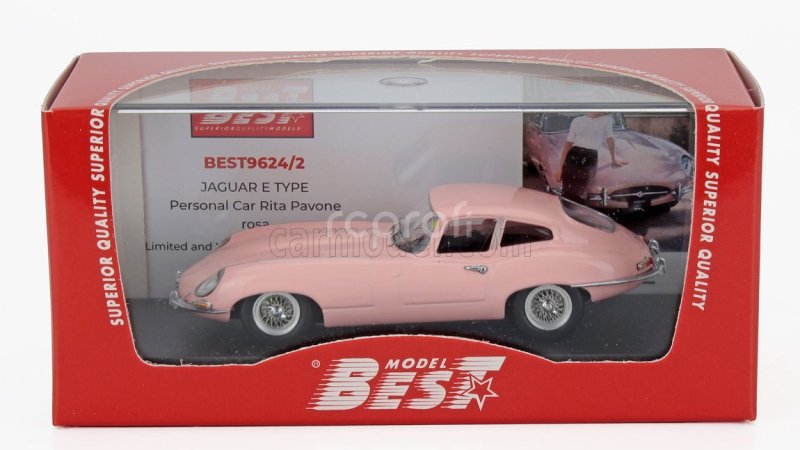 Best-model Jaguar E-type Coupe 1961 - Personal Car Rita Pavone 1:43 Pink