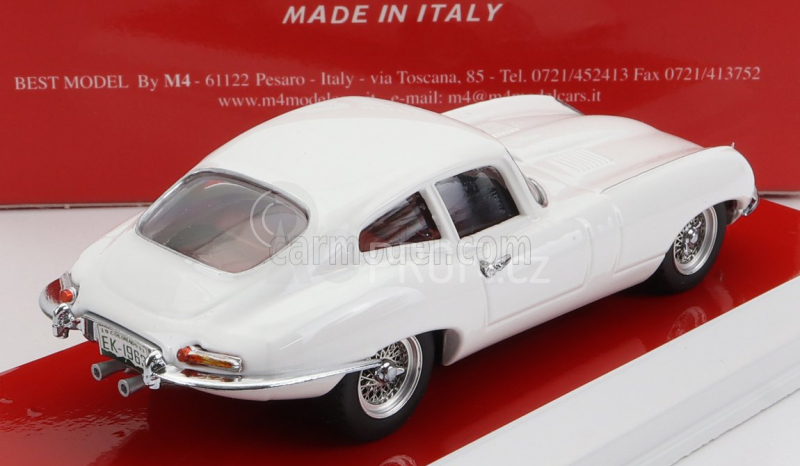 Best-model Jaguar E-type Coupe 1963 - Personal Car Eva Kant 1:43 Bílá