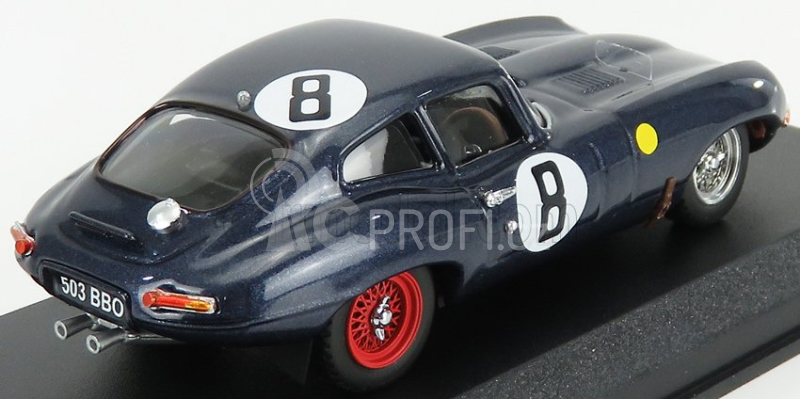 Best-model Jaguar E-type Coupe 3.8l S6 Team M.charles N 8 1:43, modrá