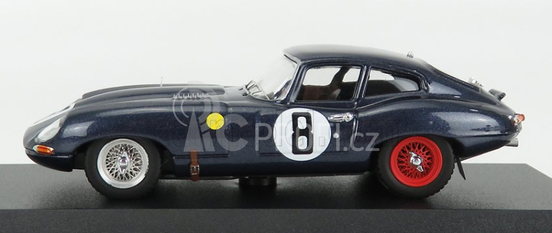 Best-model Jaguar E-type Coupe 3.8l S6 Team M.charles N 8 1:43, modrá