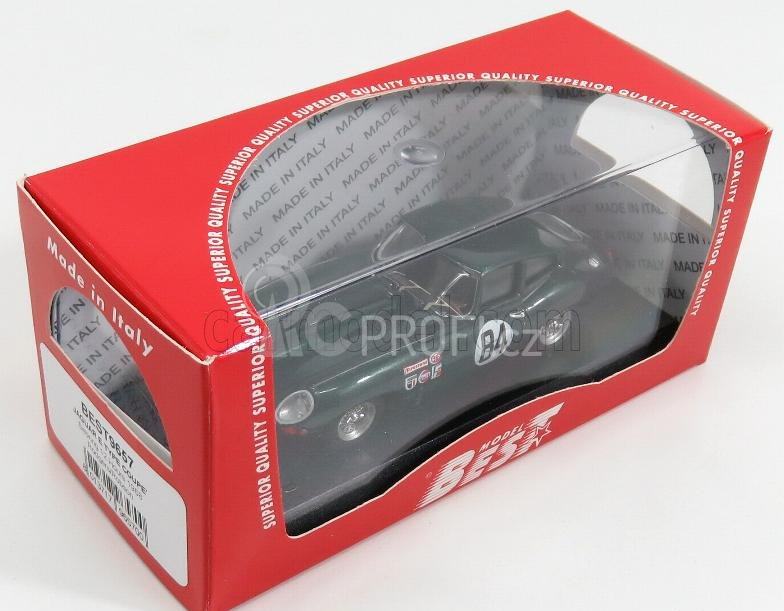 Best-model Jaguar E-type Coupe N 84 12h Sebring 1968 Rodgers - Robson 1:43 Zelená