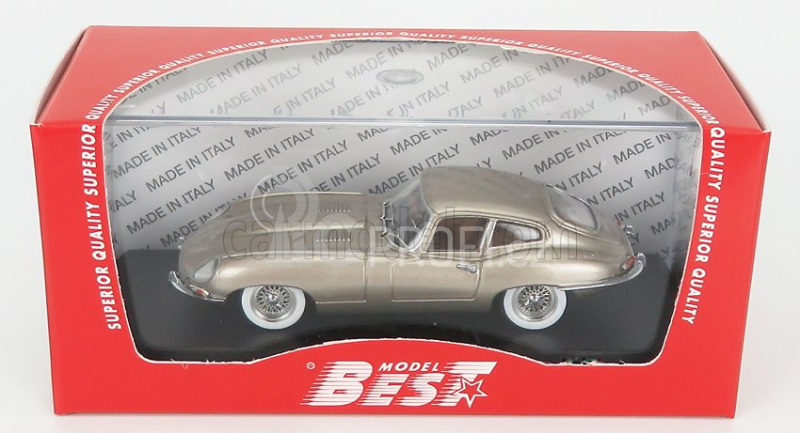 Best-model Jaguar E-type Coupe New York Motor Show 1961 1:43 Opalizující Bronz