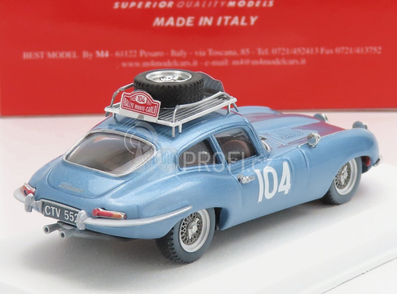 Best-model Jaguar E-type Coupe (night Version) N 104 1:43, světle modrá