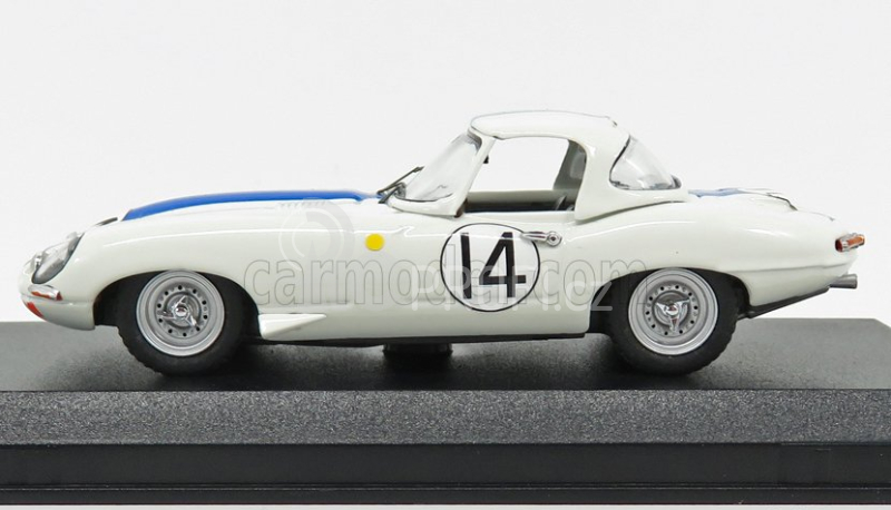 Best-model Jaguar E-type N 14 24h Le Mans 1963 Hansgen - Pabst 1:43 Bílá Modrá