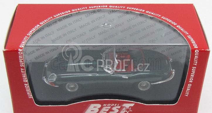 Best-model Jaguar E-type Spider 1961 - Personal Car Adriano Celentano Cantagiro 1962 1:43 Green Met