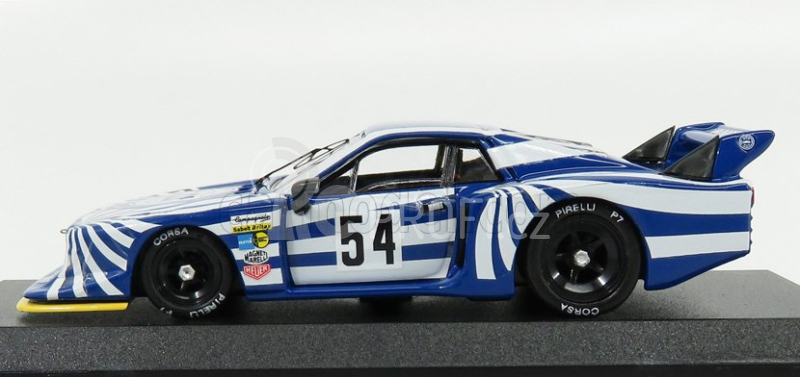 Best-model Lancia Beta Montecarlo N 54 6h Silverstone 1980 W.rohrl - M.alboreto 1:43 Modrá Bílá