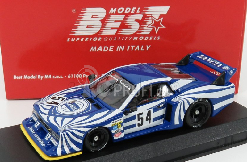 Best-model Lancia Beta Montecarlo N 54 6h Silverstone 1980 W.rohrl - M.alboreto 1:43 Modrá Bílá