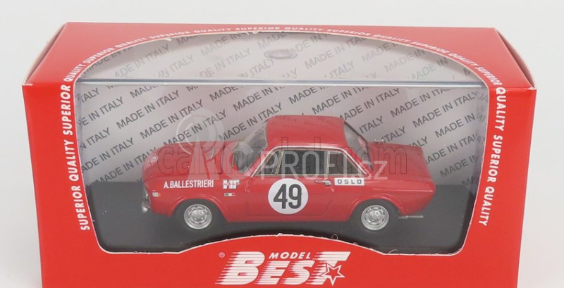 Best-model Lancia Fulvia 1.6 Hf Coupe N 49 1:43, červená