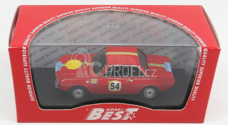 Best-model Lancia Fulvia Coupe 1.3 Hf N 54 3rd Coppa Delle Alpi 1968 Trautmann - Trautmann 1:43 Red