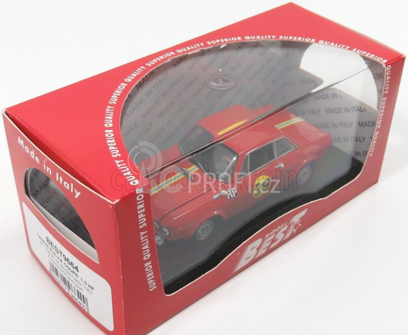 Best-model Lancia Fulvia Coupe 1.3hf N 39 2nd Rally Montecarlo 1967 Andersson - Davrnport 1:43 Red