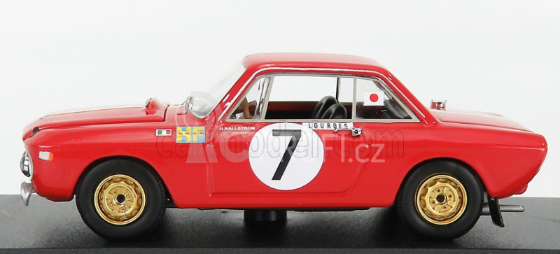 Best-model Lancia Fulvia Hf 1.3 Coupe N 7 1:43, červená