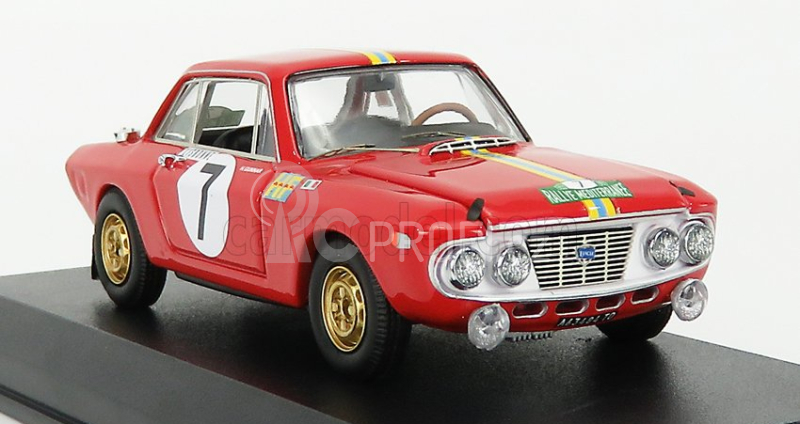Best-model Lancia Fulvia Hf 1.3 Coupe N 7 1:43, červená