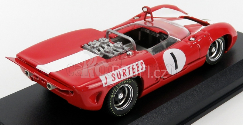 Best-model Lola T70 Mkii Spider N 1 1:43, červená