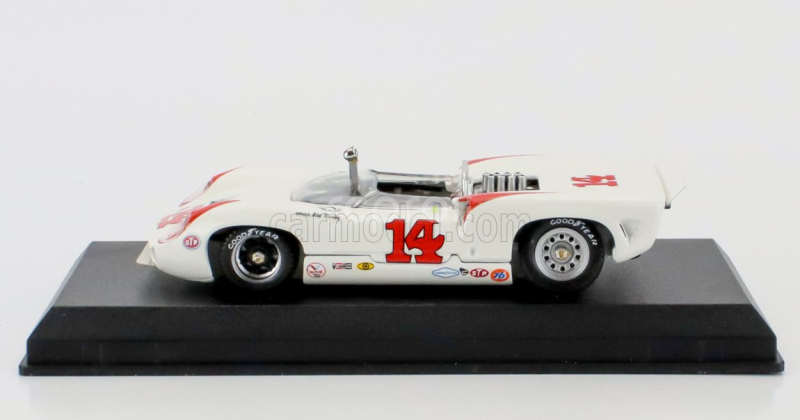 Best-model Lola T70 Mkiii Spider N 14 Laguna Seca 1967 Bud Morley 1:43 Bílá Červená