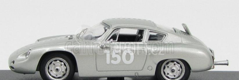 Best-model Porsche 1600gs Abarth Coupe N 150 Hockenheim 1961 F.hahnl 1:43 Silver